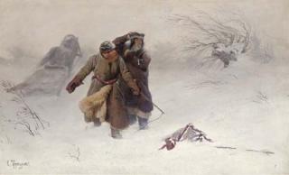 Konstantin Aleksandrovich Trutovskii - In The Blizzard