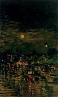 Konstantin Alekseevich Korovin - Paris at Night