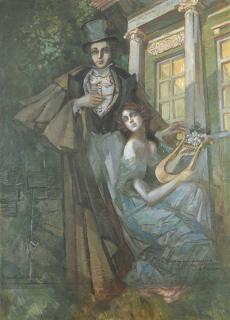 Konstantin Alekseevich Korovin - Pushkin and Muse