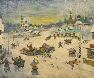 Konstantin Alekseevich Korovin - Town Square