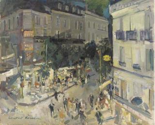 Konstantin Alekseevich Korovin - View of a Parisian street corner
