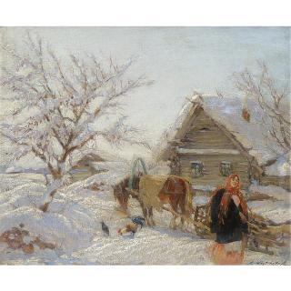 Konstantin Alexandrovich Westchilov - Village In Winter