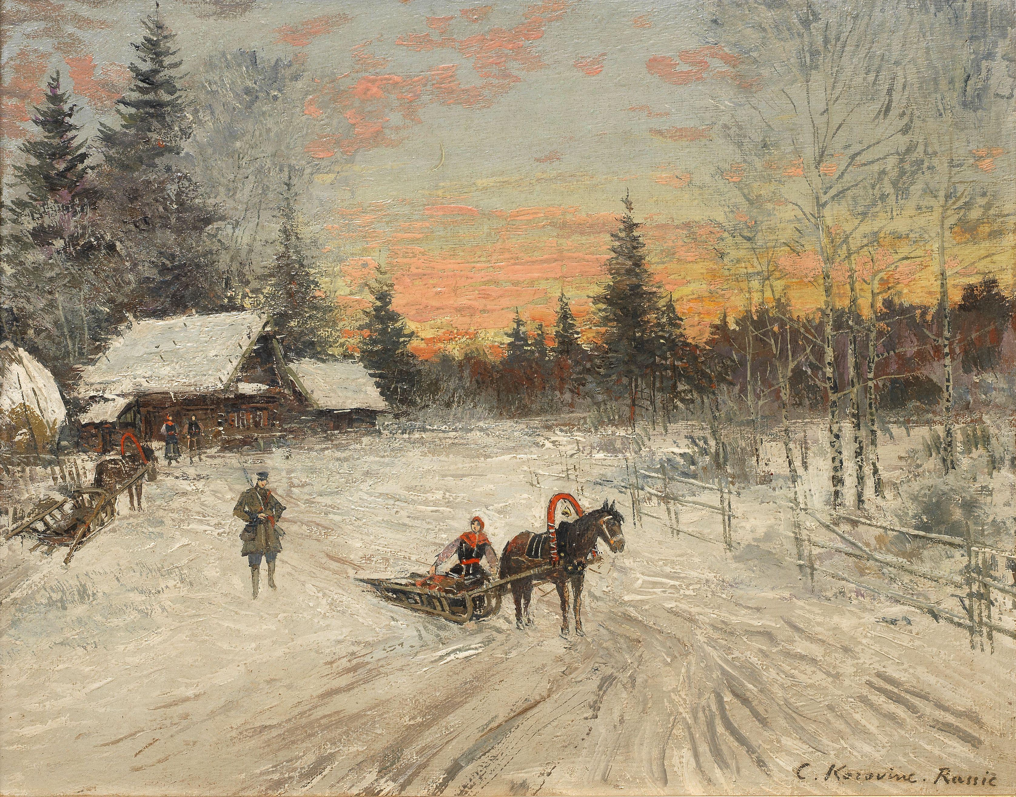 Konstantin Alexeevich Korovin - A winter\'s day