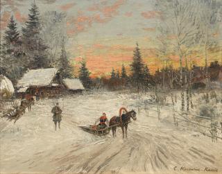 Konstantin Alexeevich Korovin - A winter\'s day