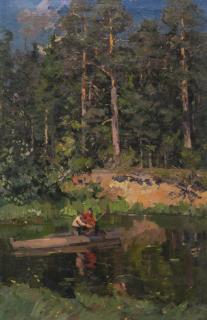 Konstantin Alexeevich Korovin - Fishermen In Okhotino