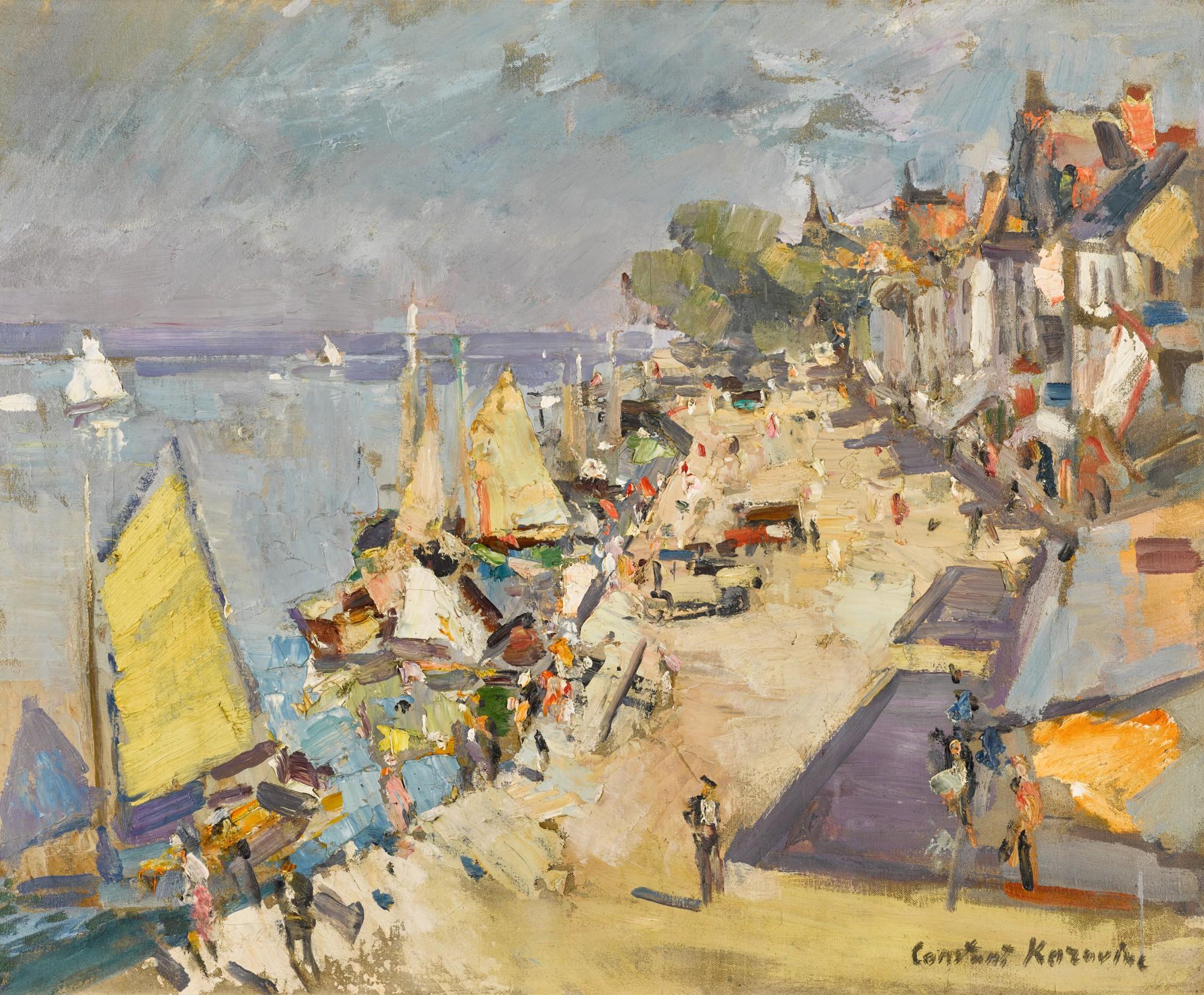 Konstantin Alexeevich Korovin - French Seaside Town in Summer