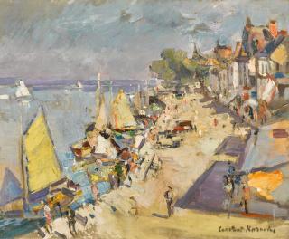 Konstantin Alexeevich Korovin - French Seaside Town in Summer