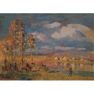 Konstantin Alexeevich Korovin - Huntsman By The River