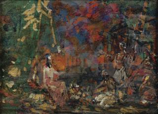 Konstantin Alexeevich Korovin - Night View Of Paris And Stage Design