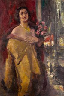Konstantin Alexeevich Korovin - Portrait of a Lady