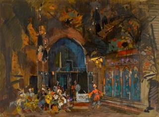 Konstantin Alexeevich Korovin - Stage Design for The Little Humpbacked Horse