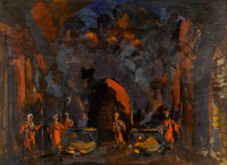 Konstantin Alexeevich Korovin - Stage Design for The Little Humpbacked Horse