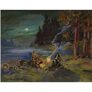 Konstantin Alexeevich Korovin - The Campfire