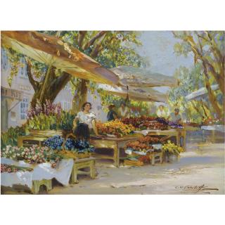 Konstantin Alexeevich Westchilov - The Flower Seller