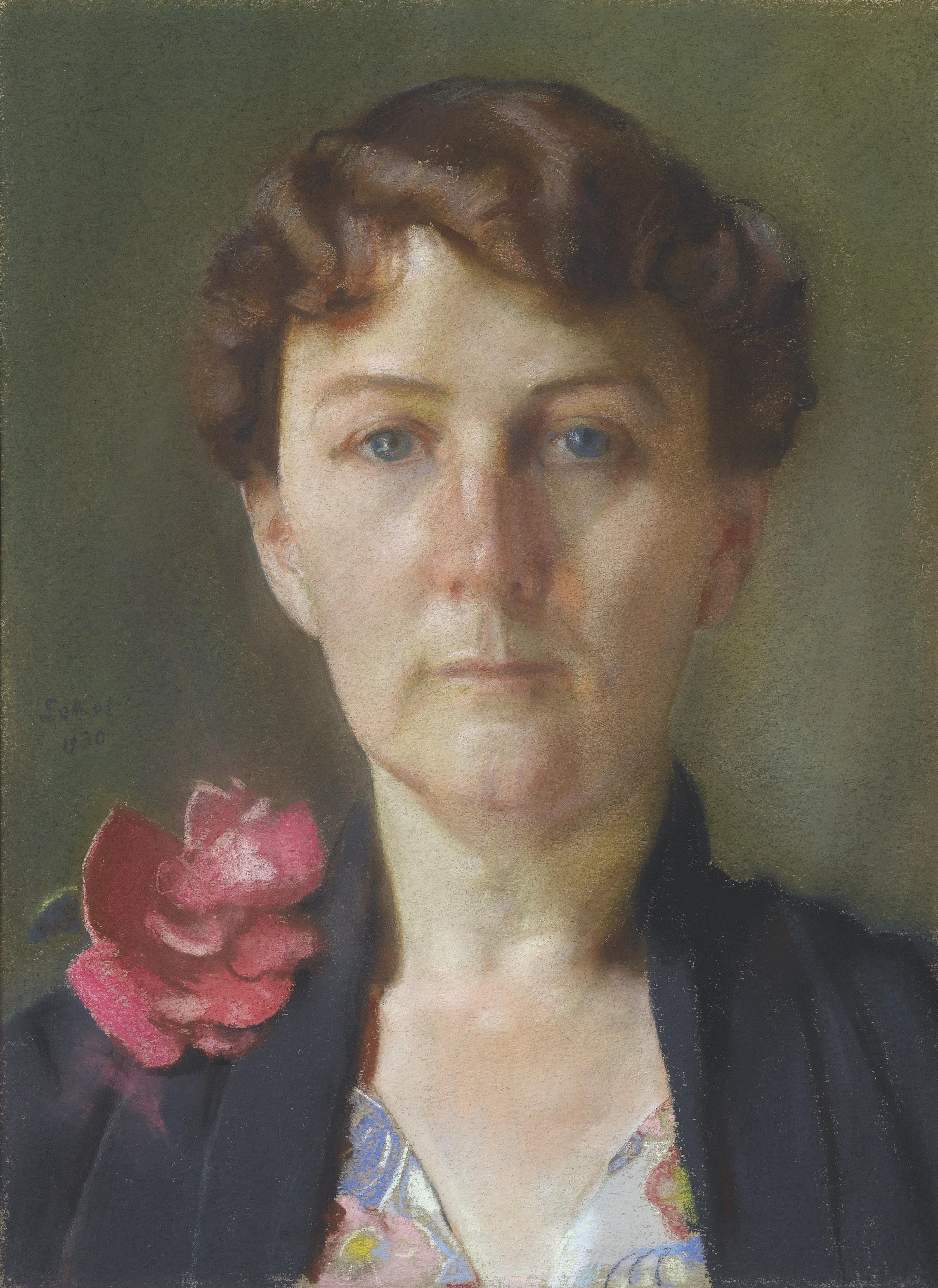 Konstantin Andreevich Somov - Portrait Of A Lady