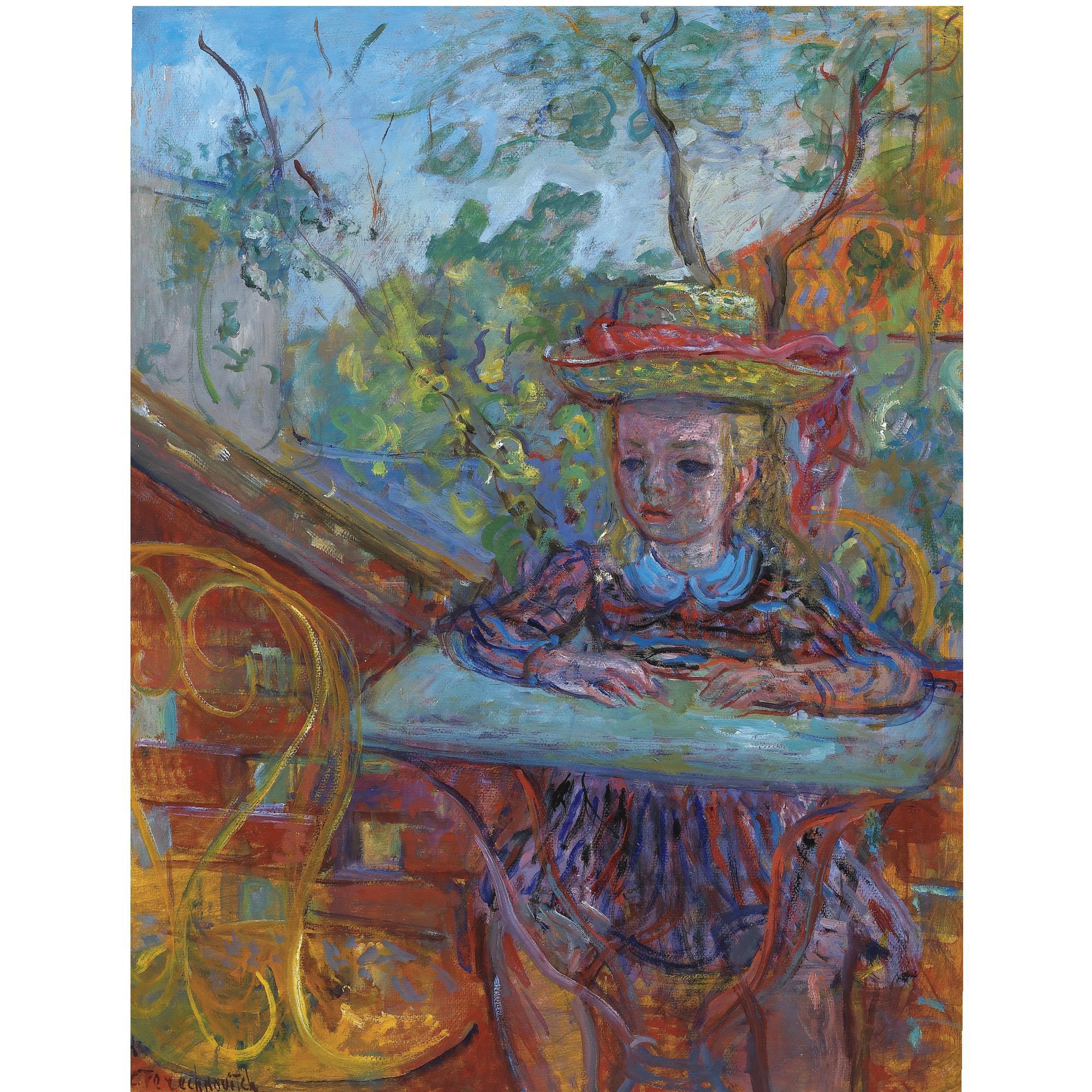 Konstantin Andreevich Tereshkovich - Natalie On The Terrace