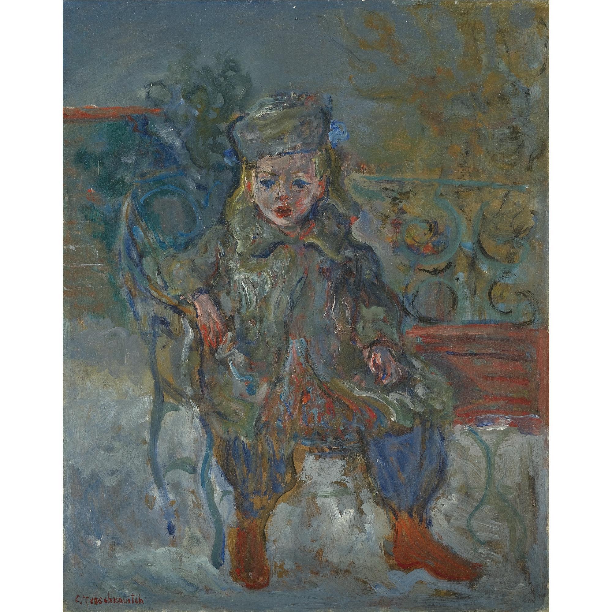 Konstantin Andreevich Tereshkovich - Young Girl In A Park