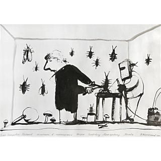 Konstantin Batynkov - Four Drawings (From The Kabakov With Us Series)  