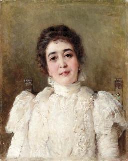 Konstantin Egorovich Makovskii - Portrait of Tzaigane Raisova