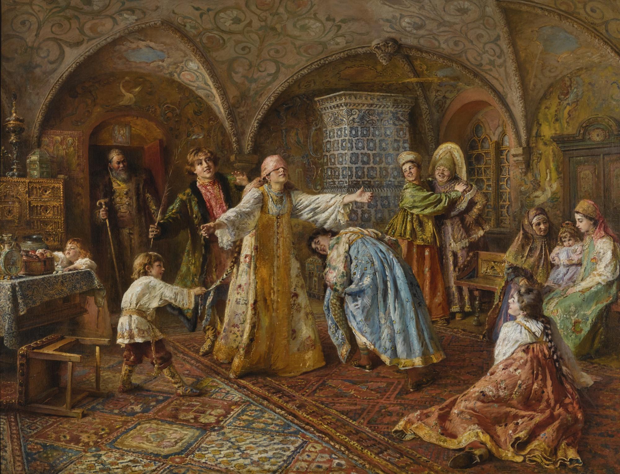 Konstantin Egorovich Makovsky - Blind Man\'S Bluff