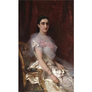 Konstantin Egorovich Makovsky - Portrait Of An Elegant Lady