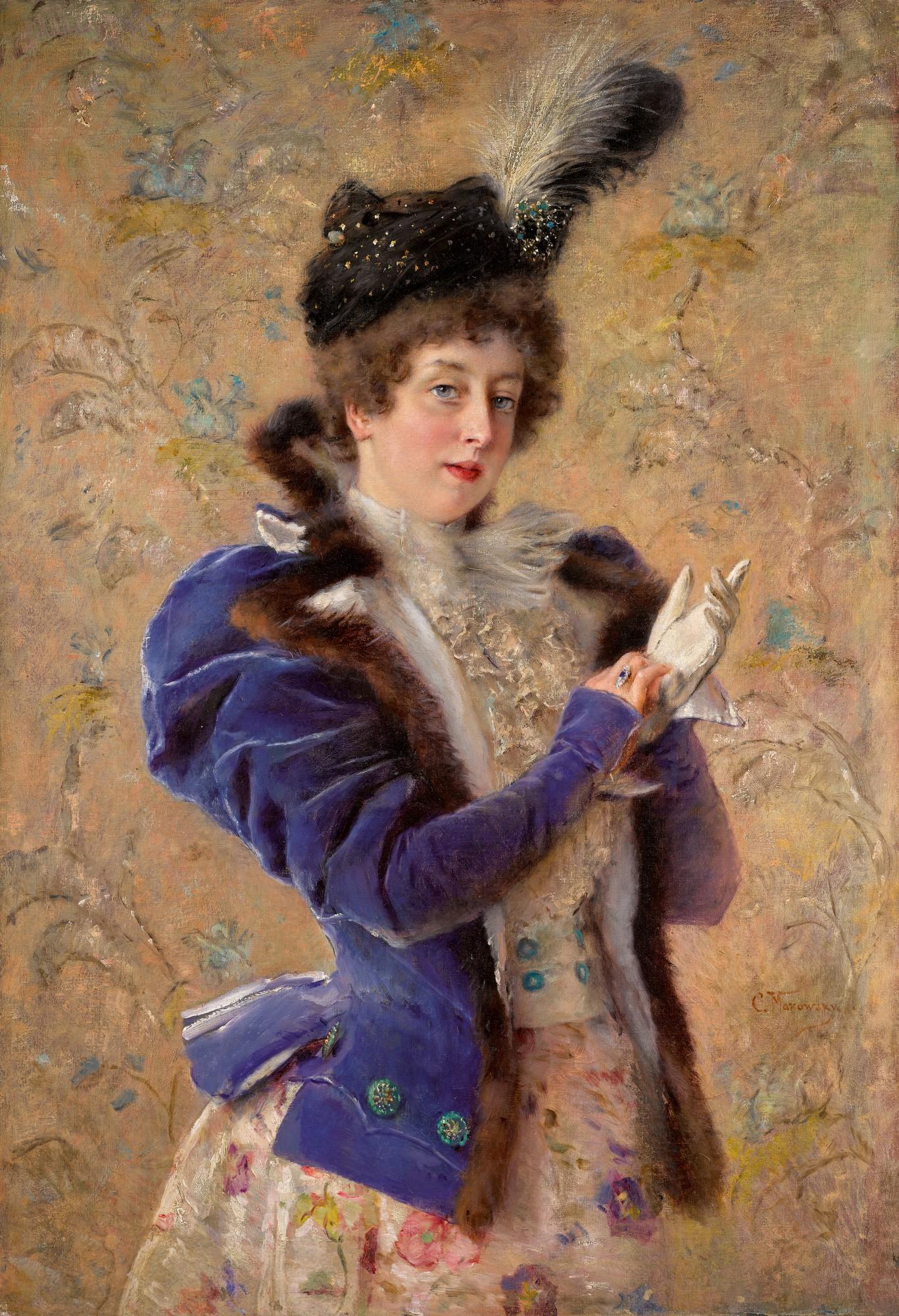 Konstantin Egorovich Makovsky - Portrait Of Maria Alexeevna Makovskaya