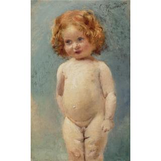 Konstantin Egorovich Makovsky - Russian Nude Boy