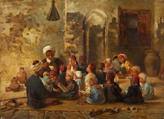 Konstantin Egorovich Makovsky - Schoolroom in Cairo