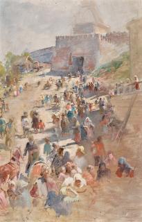 Konstantin Egorovich Makovsky - Study For The Appeal Of Minin