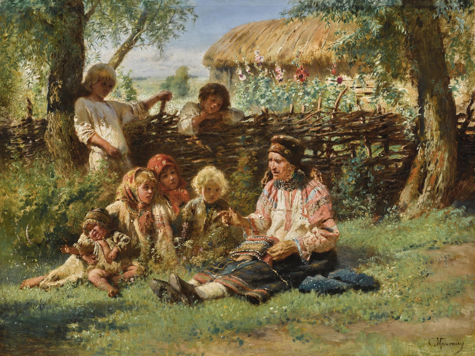 Konstantin Egorovich Makovsky - Village Children