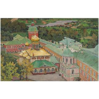 Konstantin Fedorovich Yuon - Trinity Cathedral In The Trinity Monastery Of St. Sergius