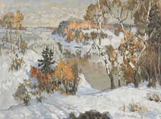 Konstantin Gorbatov - A winter landscape