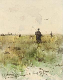 Konstantin Iakovlevich Kryzhitskii - Harvesting Scene