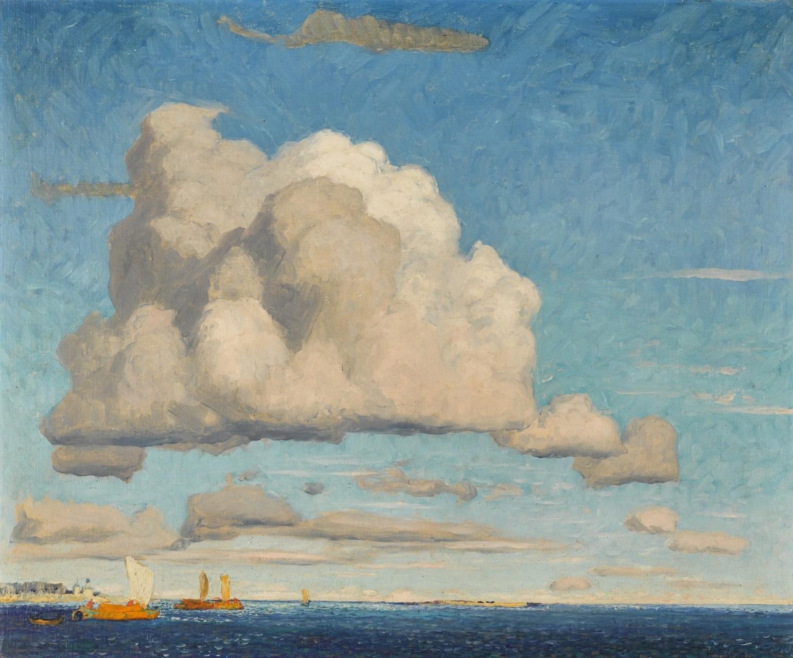 Konstantin Ivanovich Gorbatov - Clouds over a Lake