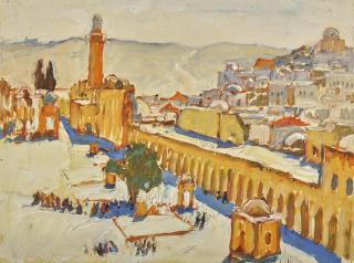 Konstantin Ivanovich Gorbatov - Courtyard Of The Mosque Of Omar In Jerusalem