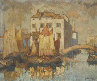 Konstantin Ivanovich Gorbatov - Fisherman In Chioggia