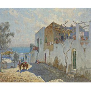 Konstantin Ivanovich Gorbatov - Russian Hot Day. Anacapri, 1926