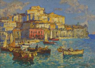 Konstantin Ivanovich Gorbatov - The Harbour At Naples