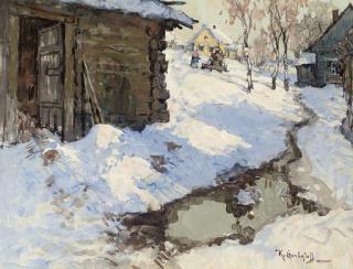 Konstantin Ivanovich Gorbatov - The Last Snow; And Snow Covered Village