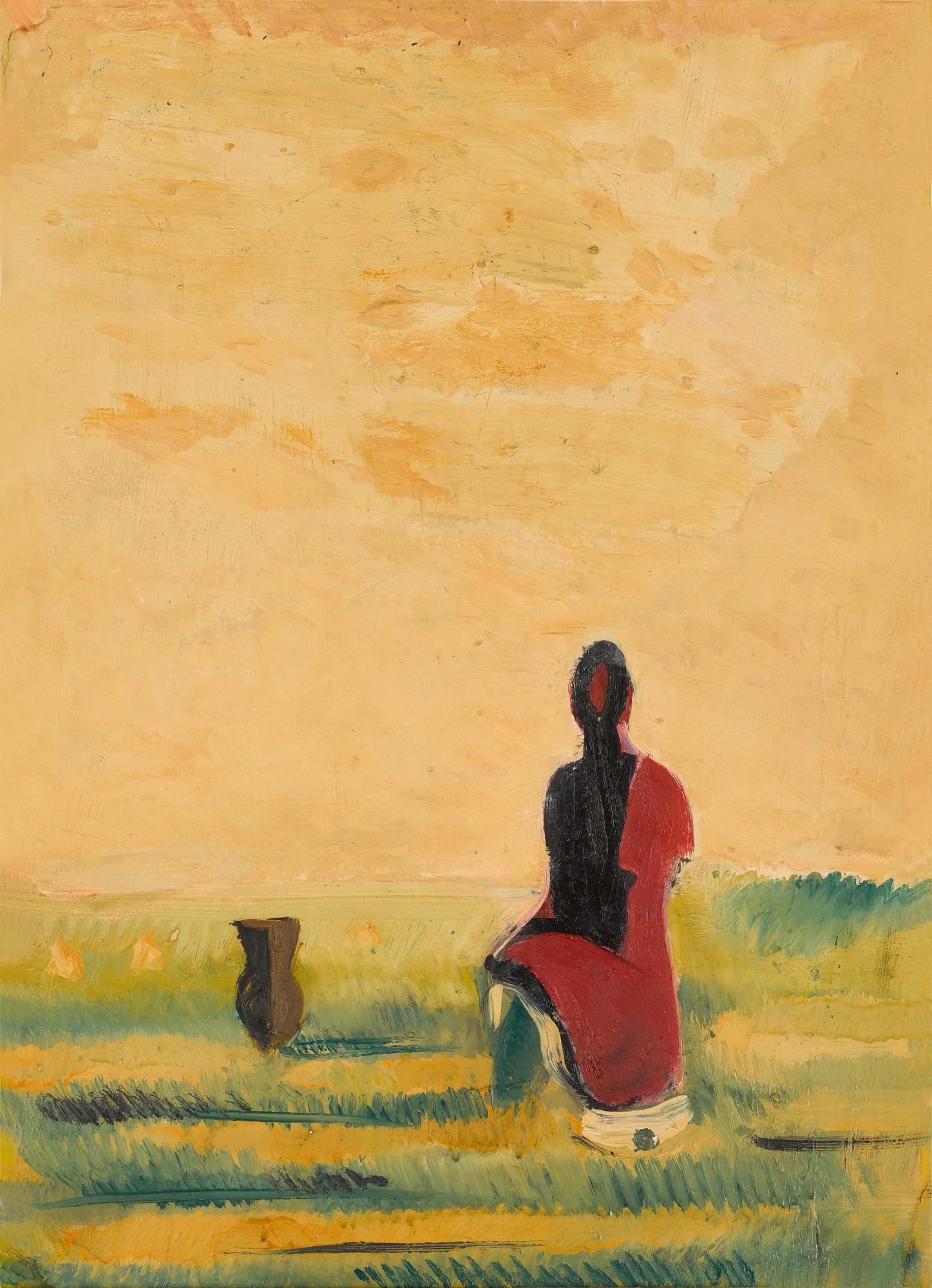 Konstantin Ivanovich Rozhdestvensky - Seated Woman with a Jug