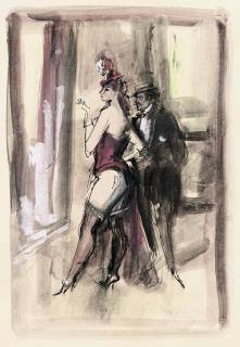 Konstantin Ivanovich Rudakov - A coquette and a gentleman (illustrated); and A seated coquette