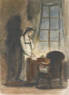 Konstantin Ivanovich Rudakov - A Group Of Six Illustrations For Pushkin\'S Eugene Onegin