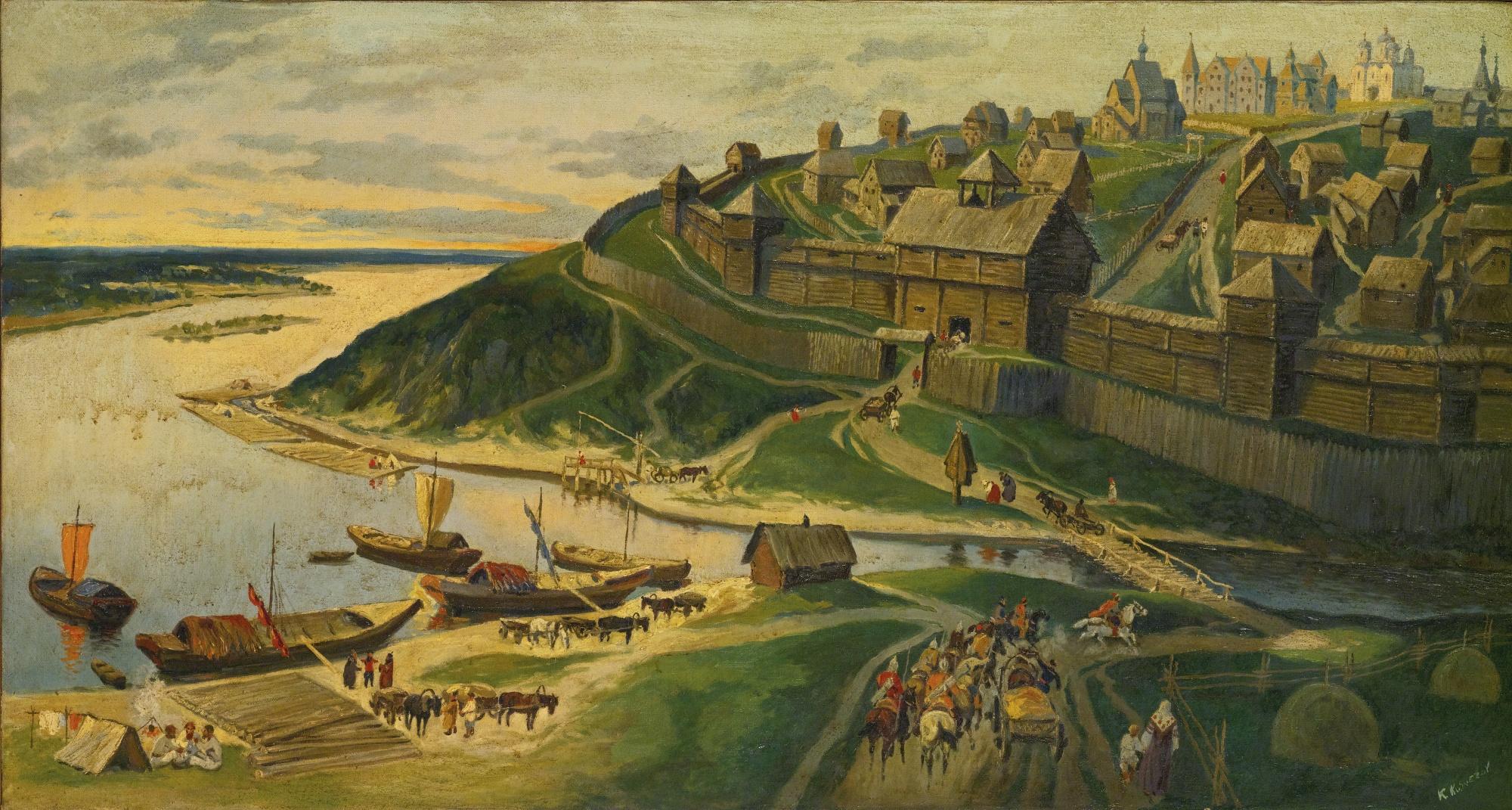 Konstantin Konstantinovich Kuznetsov - Sunset On The River