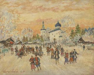 Konstantin Korovin - After A Festive Service