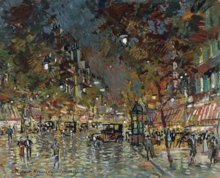 Konstantin Korovin - Paris at night