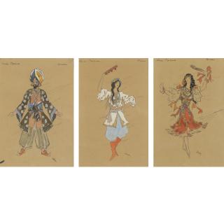 Konstantin Korovin - Russian Ballet Costume Designs: Five Drawings
