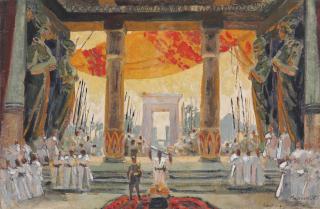 Konstantin Korovin - Set design for Salambo