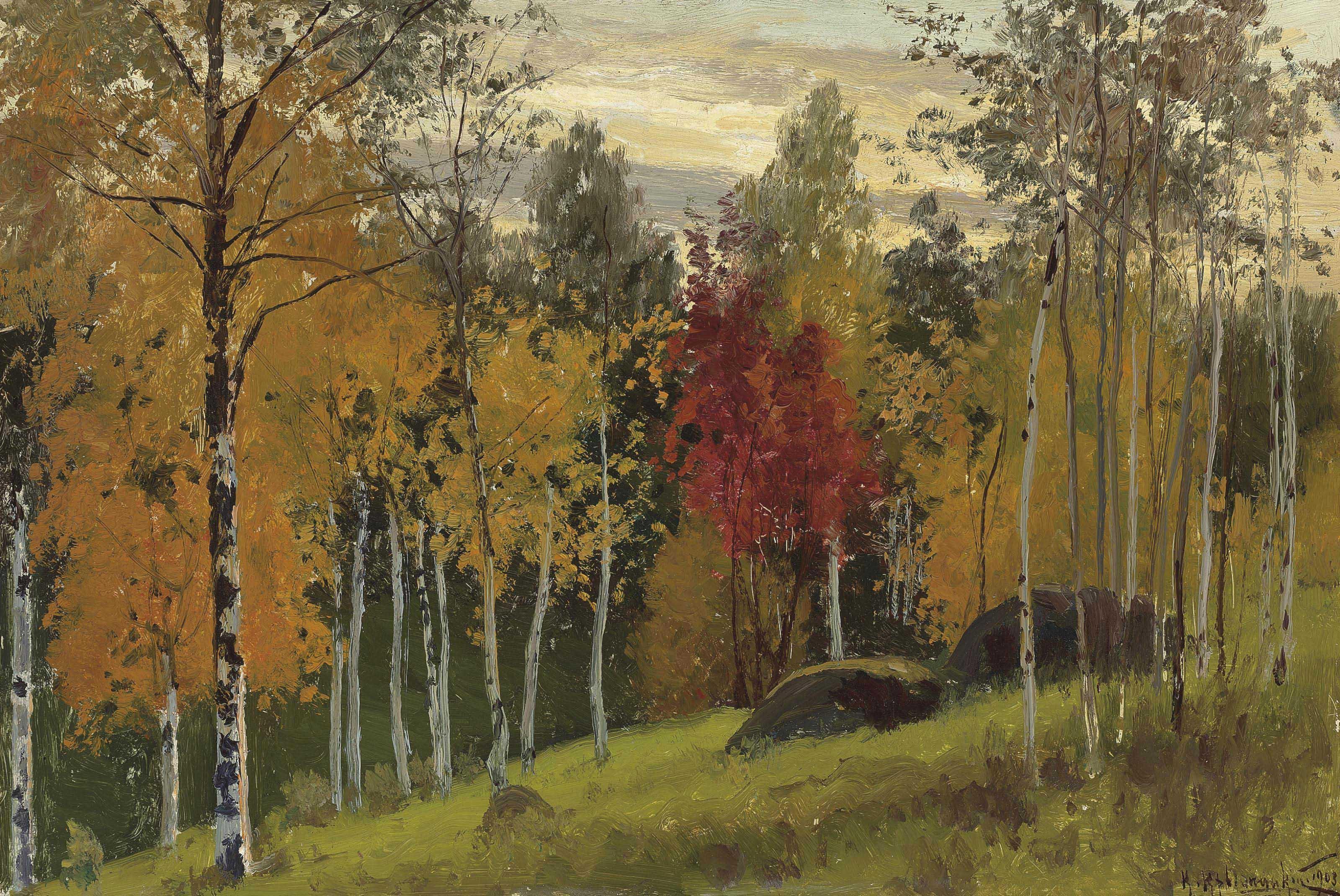 Konstantin Kryzhitsky - Autumnal Forest