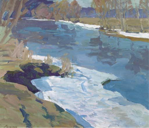 Konstantin Lomykin - A river landscape