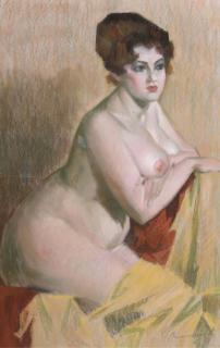 Konstantin Lomykin - Nude after Renoir